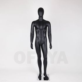 Мъжки манекен цял ръст прав  Цвят: Черен