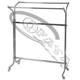 Double adjustable clothes rail