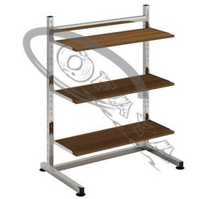 Display stand with L-baselegs