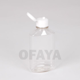 Plastic PET 100 ml bottle with cap