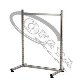 Display stand with L-baseleg