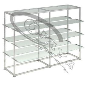 Clothes rails with shelves