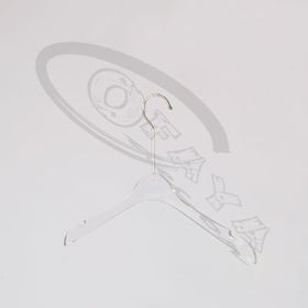 Plastic clothes hanger transparent