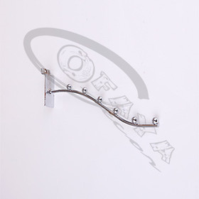 Slatwall sloping arm with 7 pins