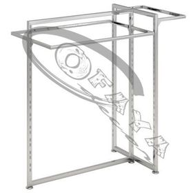 Clothes rails with shelves