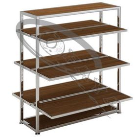 Clothes rails with shelves