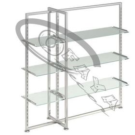 Clothes rails with shelves