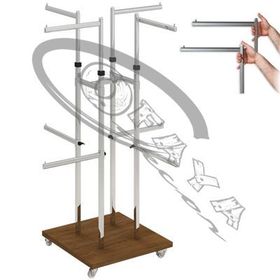 Clothes rail 4 straight arms