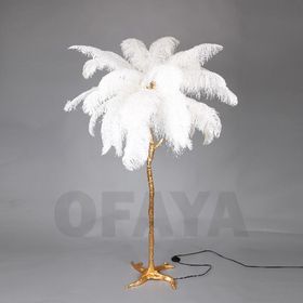 51215 - Floor lamp - ostrich feathers