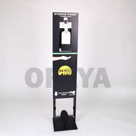 Disinfectant dispenser on a stand