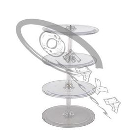 3 Tier acrylic round stand