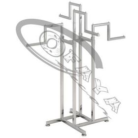 Clothes rail 4 straight arms