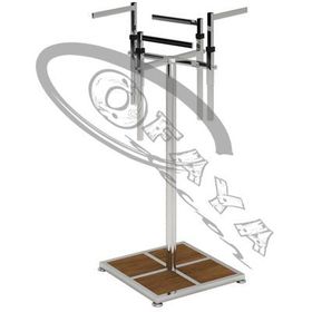 Clothes rail 4 straight arms