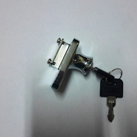 Double glass door lock