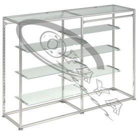 Clothes rails with shelves