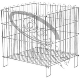 Adjustable bottom wire dump bin