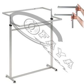 Adjustable double clothes rail