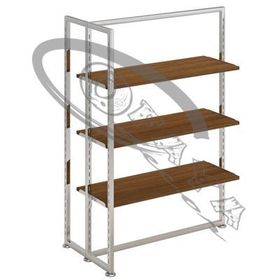 Clothes rails with shelves