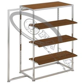 Clothes rails with shelves