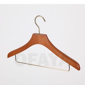 40239 - Wooden hanger for shirts and trousers golden oak