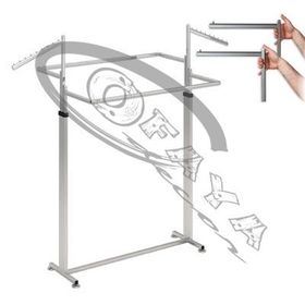 Adjustable double clothes rail