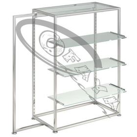 Clothes rails with shelves