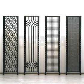 Decorative metal screens and panels produced by laser cutting 1