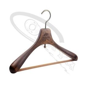 Wooden hanger for T-shirts and jackets