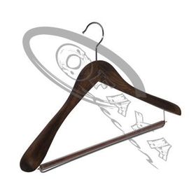 Wide Shoulder Wooden Hanger with Trouser Bar