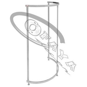 Half round circular clothes rail