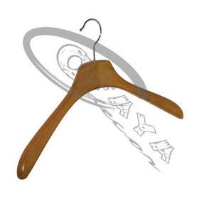 Wide Shoulder Wooden Hanger