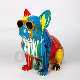 51217 - Colored bulldog dog