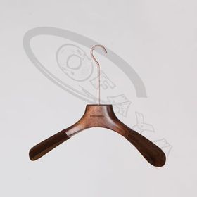 02 - Luxury wooden hanger for outerwear