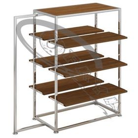 Clothes rails with shelves