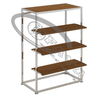 Clothes rails with shelves