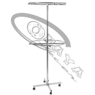 Double round circular clothes rail