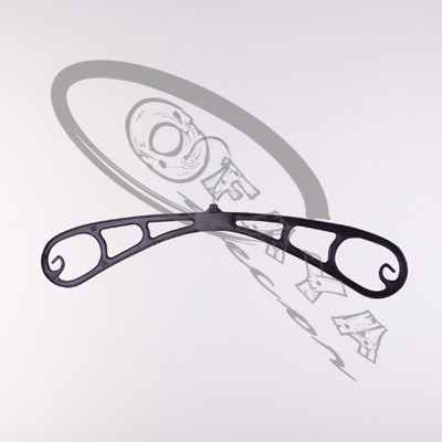 Plastic hanger 380mm wide in black