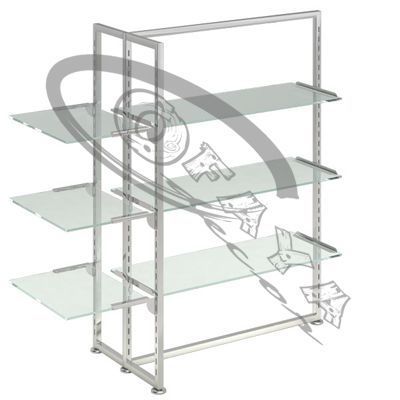 Clothes rails with shelves