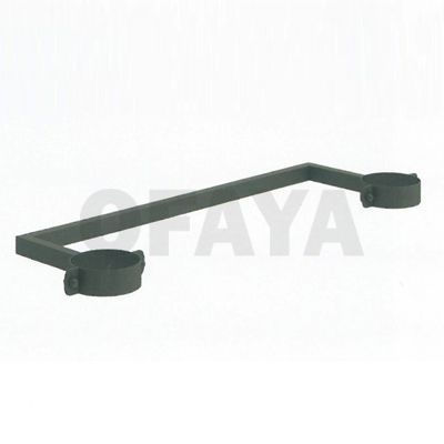 12306 - U square rail for wall uprights 