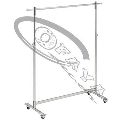 Single adjustable clothes rail