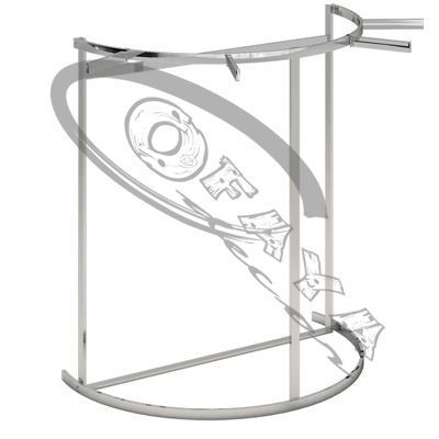 Half round circular clothes rail