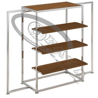 Clothes rails with shelves