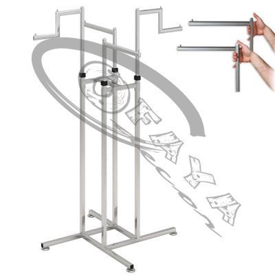 Clothes rail 4 straight arms