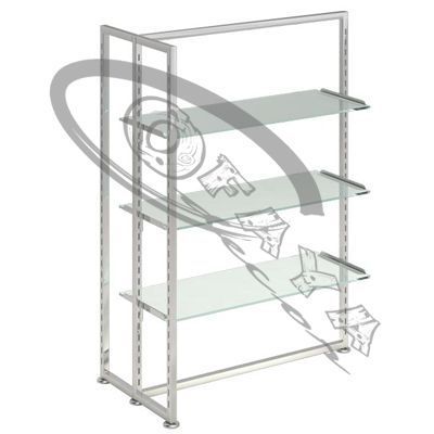 Clothes rails with shelves