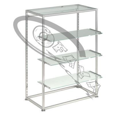 Clothes rails with shelves