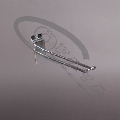 Slatwall double hook chrome plated