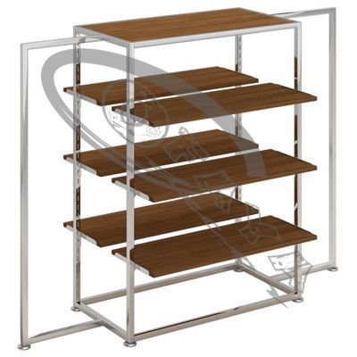 Clothes rails with shelves