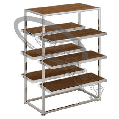 Clothes rails with shelves