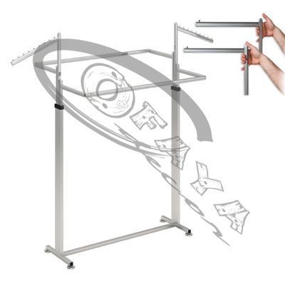 Adjustable double clothes rail