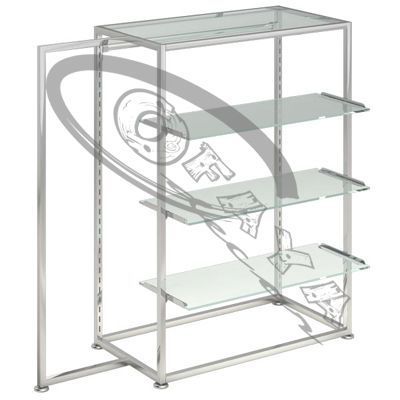 Clothes rails with shelves